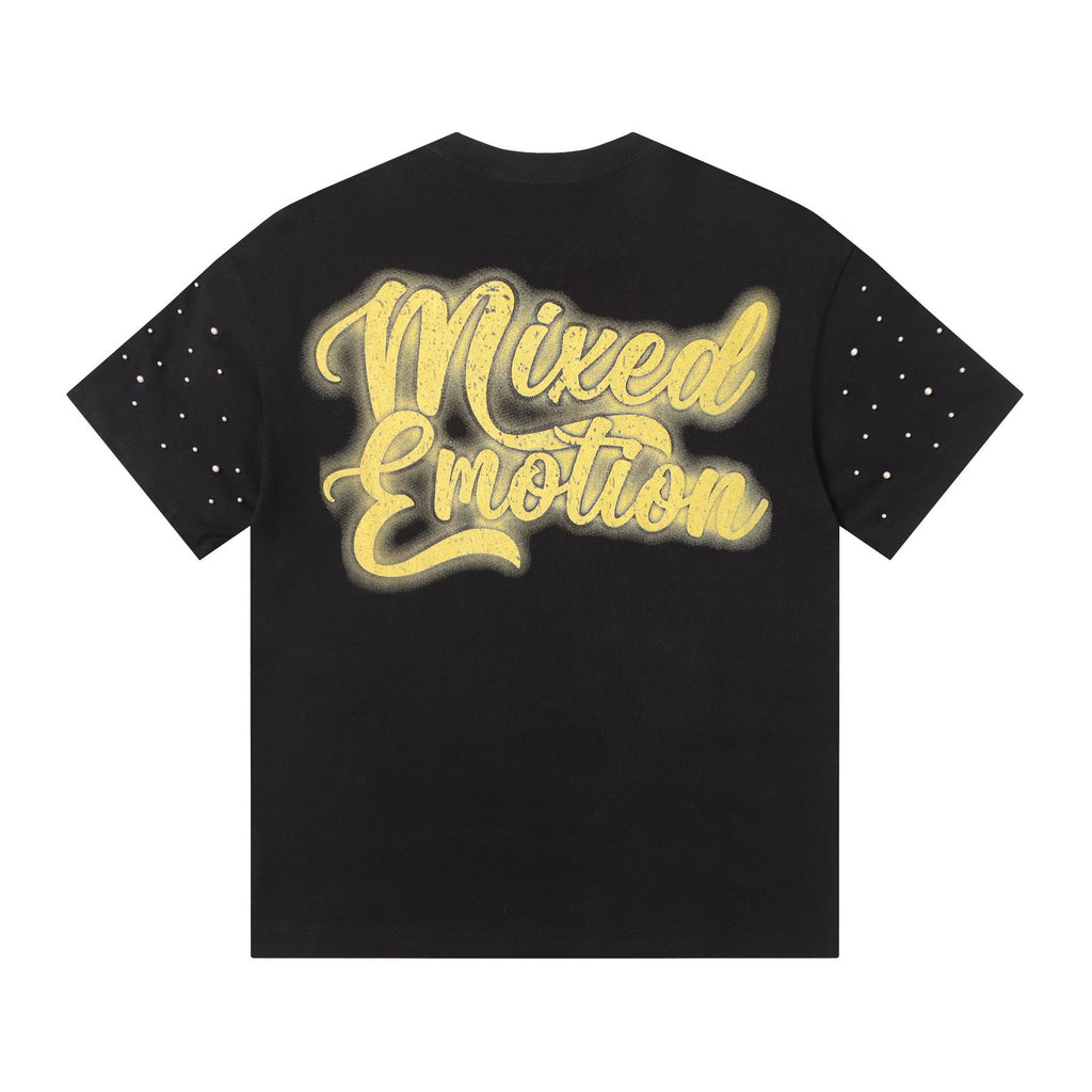 MIXED EMOTION Angel Graphic Pearl-Sleeve T-Shirt ¡ª back