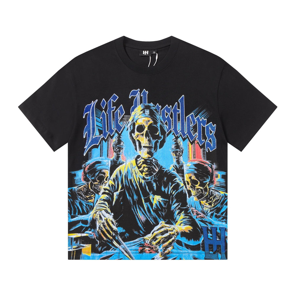 Life Hustlere Skeleton Graphic Short-Sleeve T-Shirt ¡ª hero