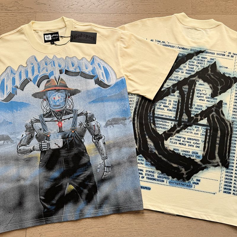 Godspeed Robot Cowboy Graphic T-Shirt ¡ª context