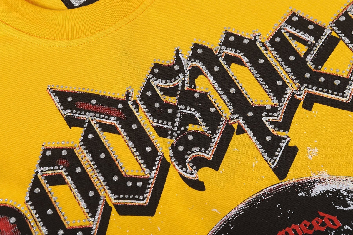 Godspeed Motorcycle Skull Graphic Short-Sleeve T-Shirt ¡ª detail