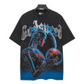 Godspeed Blue/Red Graphic Short-Sleeve T-Shirt ¡ª hero