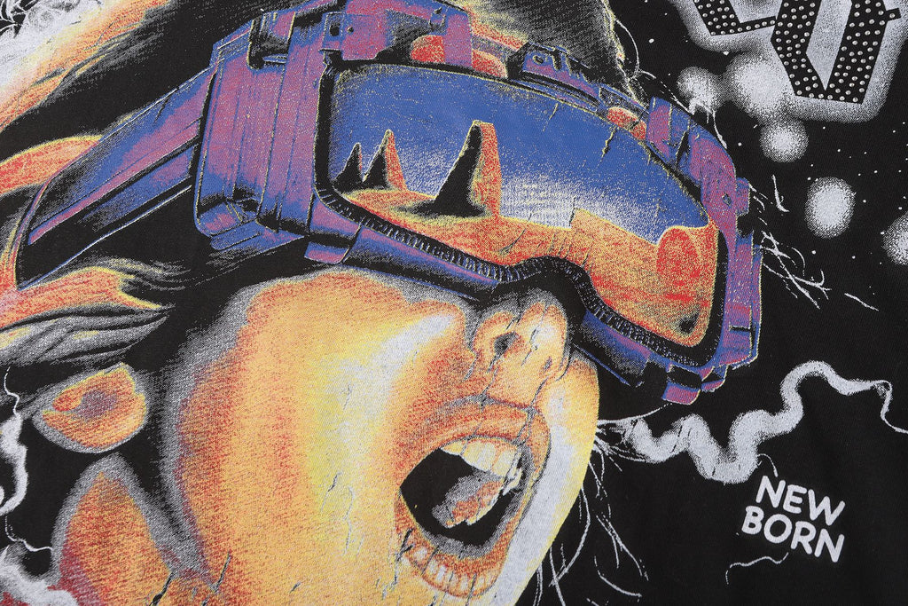 Godspeed New Born Rhinestone Graphic T-Shirt ¡ª detail