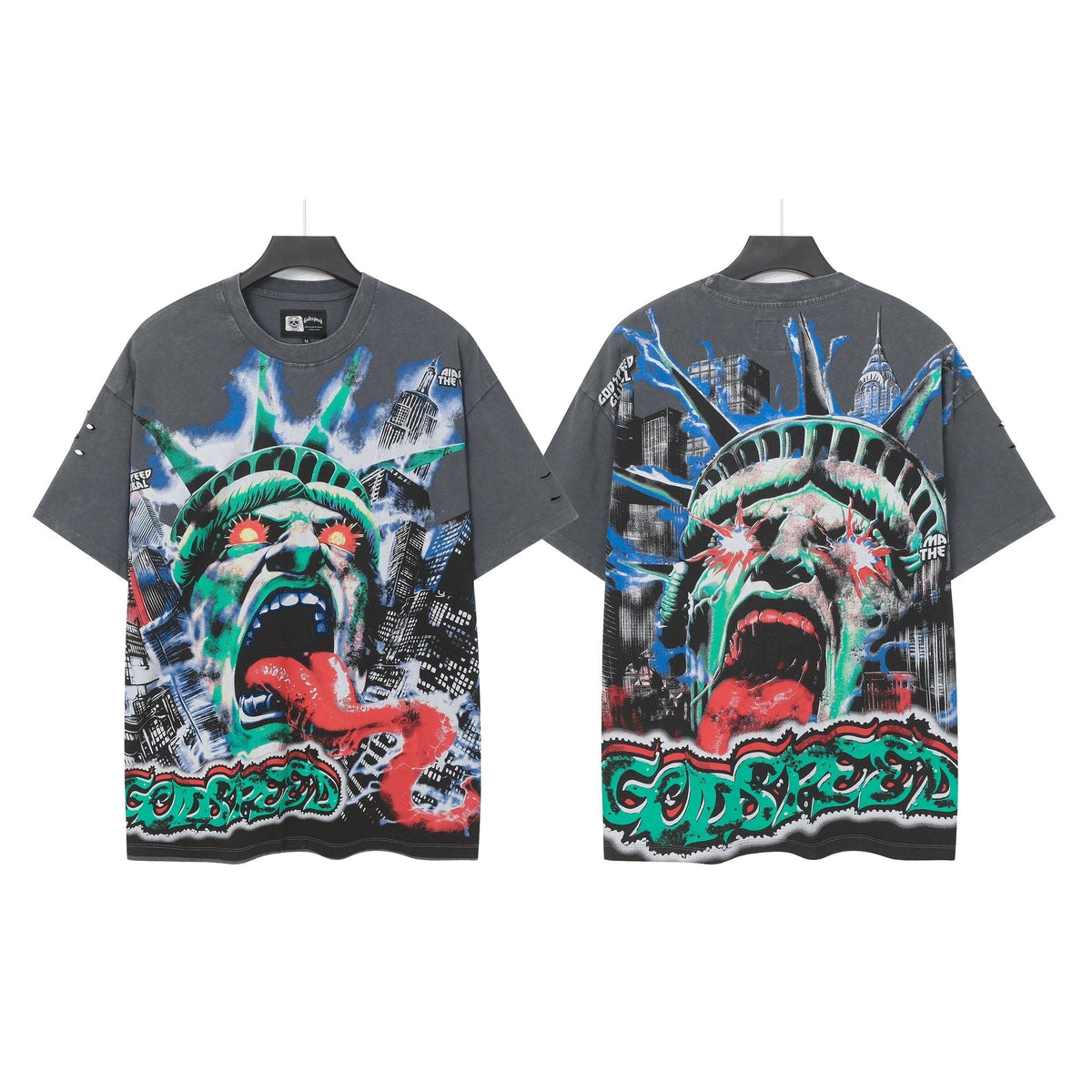 Godspeed Statue of Liberty Graphic T-Shirt ¡ª hero