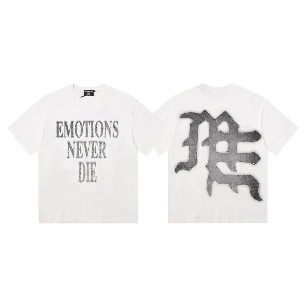 MIXED EMOTION Front Text & Back Logo T-Shirt ¡ª hero
