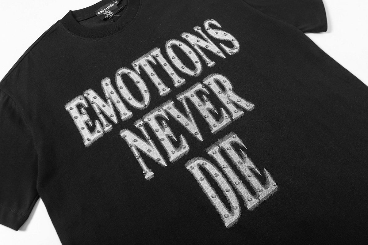 MIXED EMOTION Never Die Graphic Short-Sleeve T-Shirt ¡ª detail