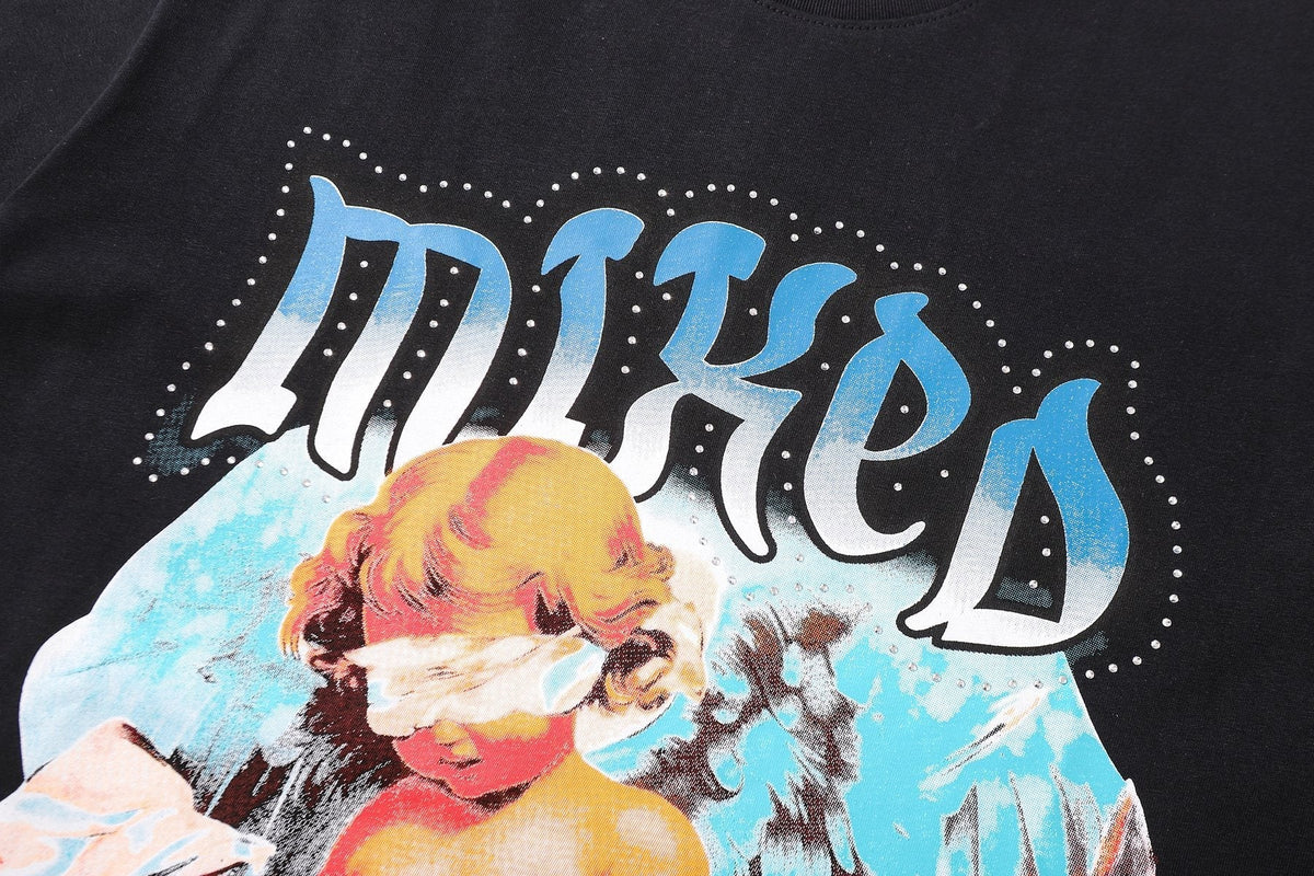 MIXED EMOTION Angel Back Graphic T-Shirt ¡ª detail