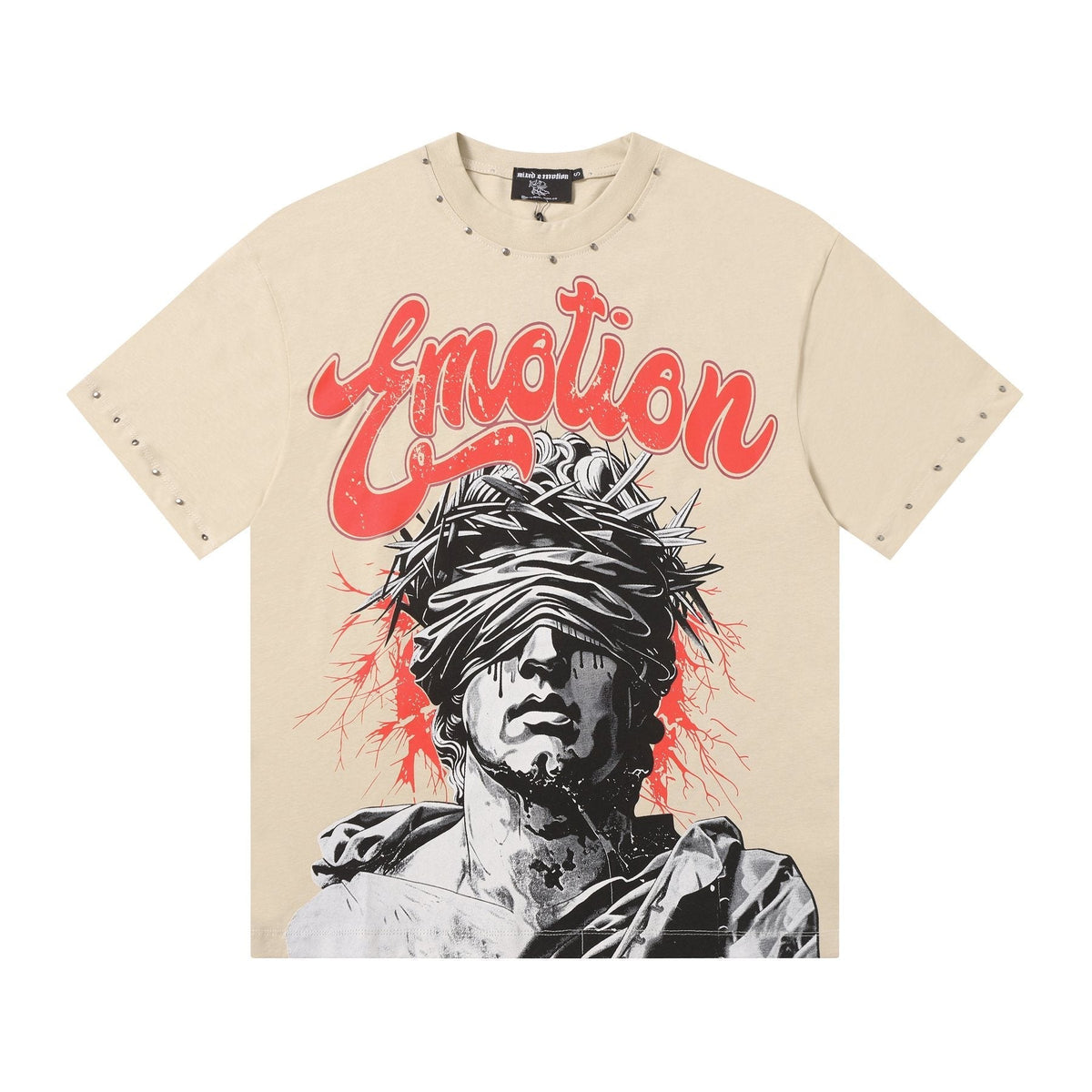MIXED EMOTION Statue Graphic Short-Sleeve T-Shirt ¡ª front