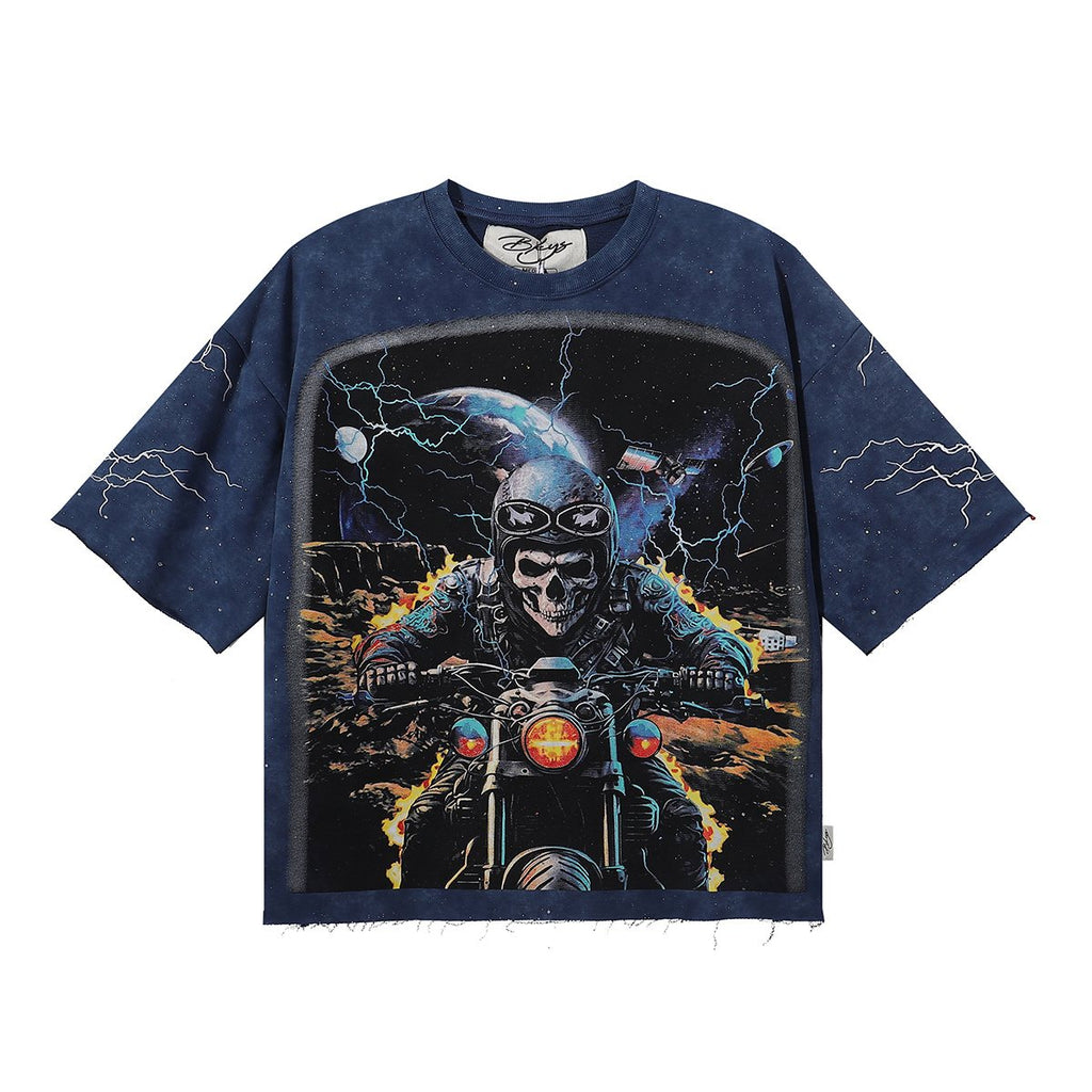 BKYS Revival Rider Skeleton Motorcycle Graphic T-Shirt ¡ª hero