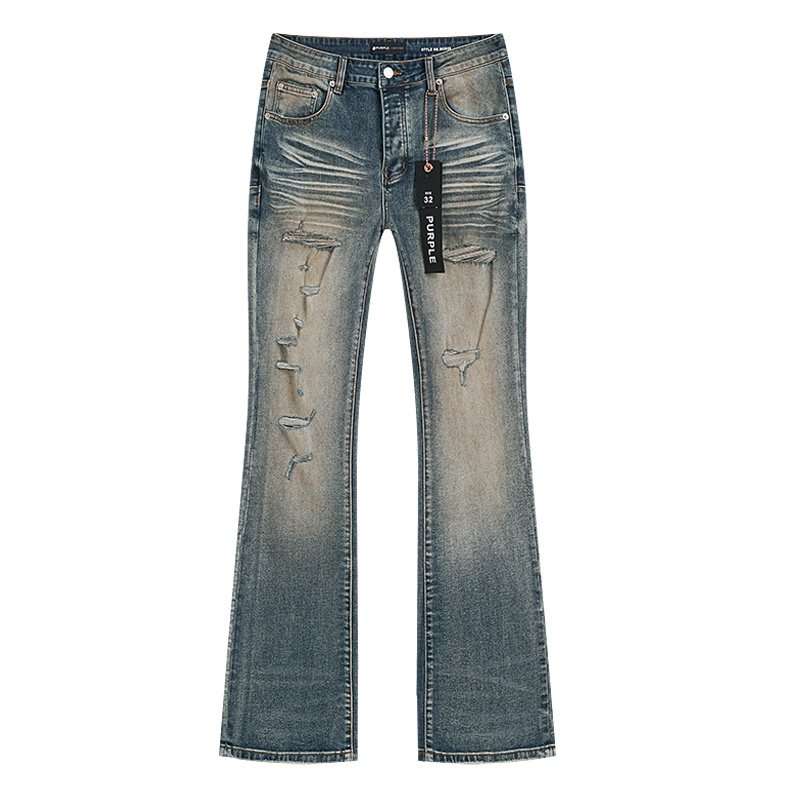 Purple Brand Distressed Flare Jeans ¡ª hero