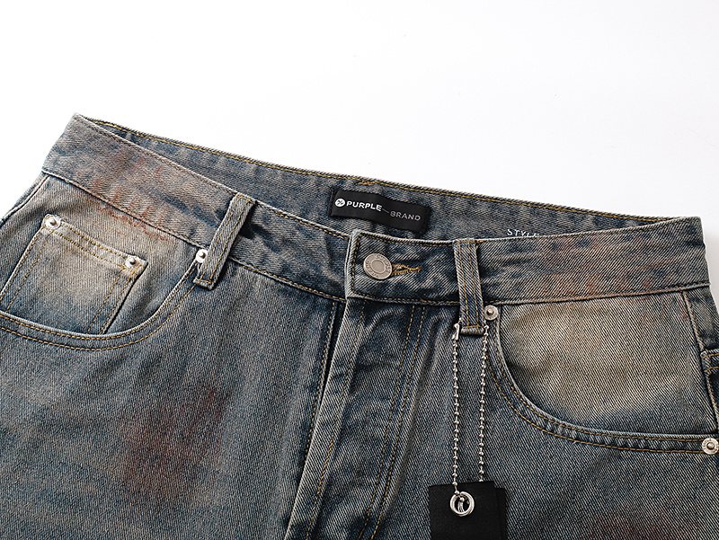 Purple Brand Distressed Blue Jeans ¡ª detail