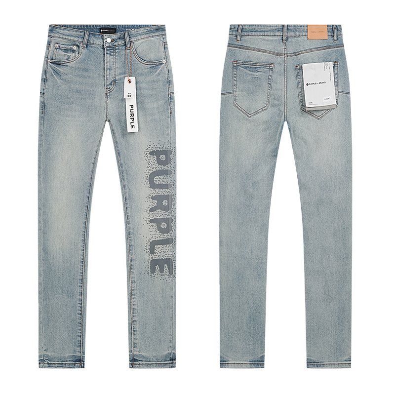 Purple Brand Light Blue Leg-Graphic Jeans ¡ª hero