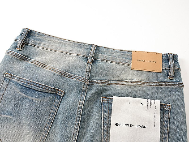 Purple Brand Star Graphic Light Blue Jeans ¡ª detail