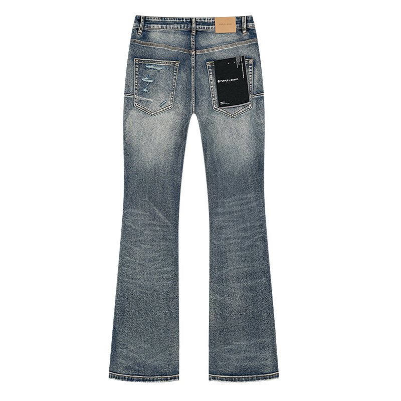 Purple Brand Distressed Flared Jeans ¡ª back