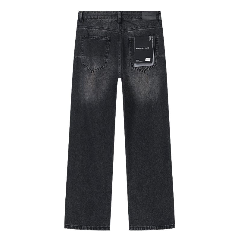 Purple Brand Black Washed Distressed Jeans ¡ª back
