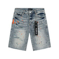 Purple Brand Paint Splatter Denim Shorts ¡ª hero