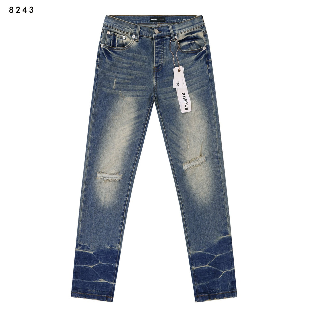 Purple Brand Slim Distressed Washed Denim Jeans ¡ª hero
