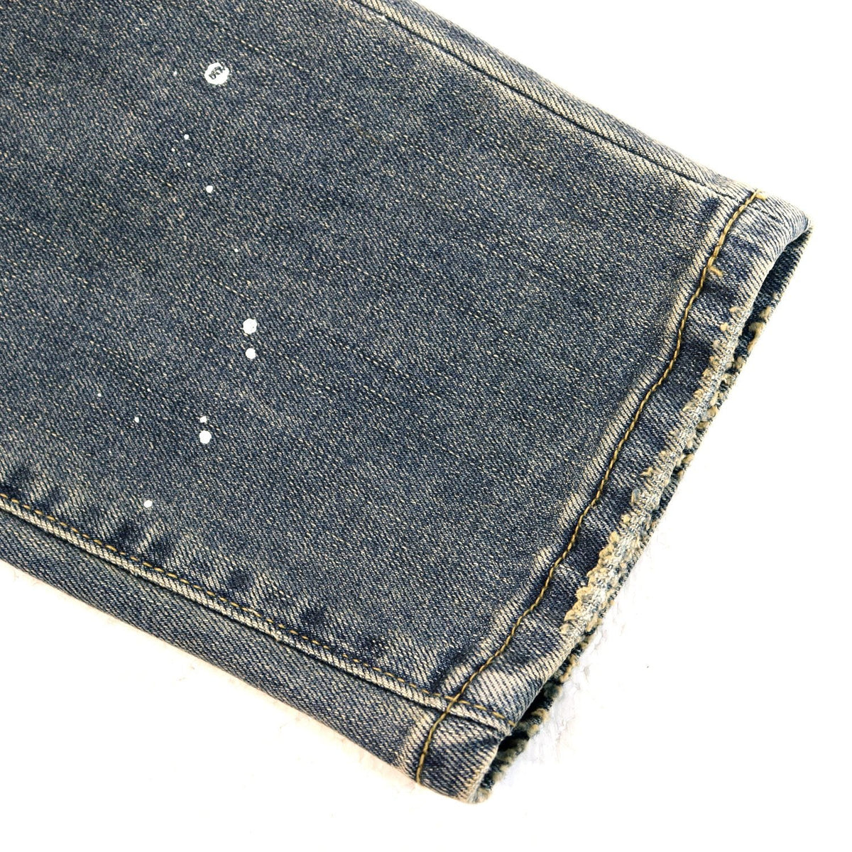 Purple Brand P001 Washed Blue Distressed Patch Jeans ¡ª detail