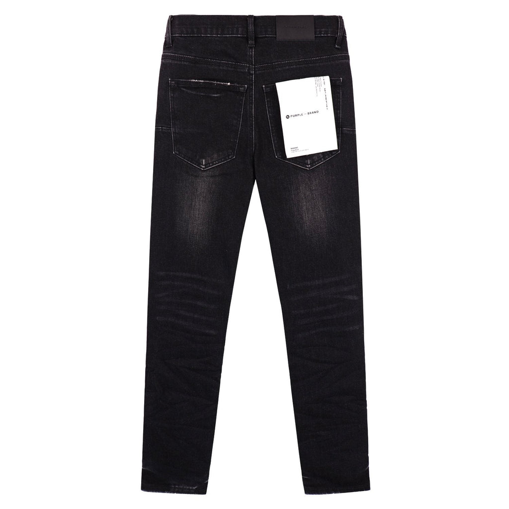 Purple Brand P001 Distressed Washed Black Slim Jeans ¡ª back
