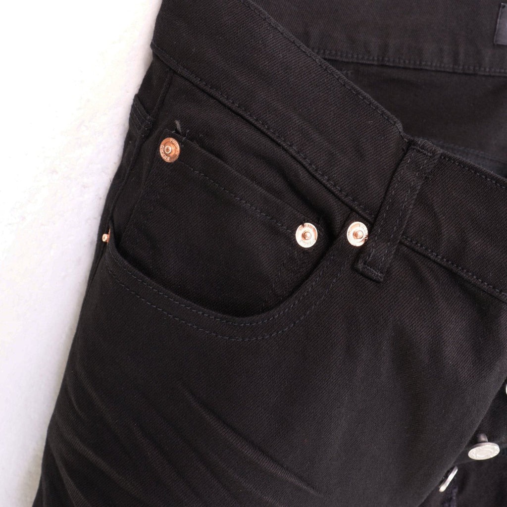Purple Brand Washed Black Distressed Jeans ¡ª detail