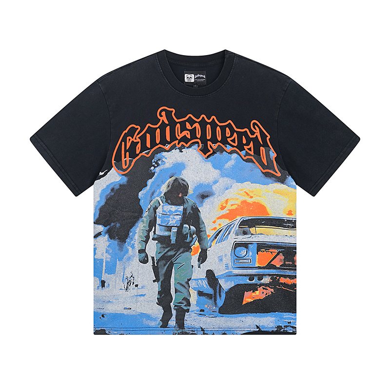 Godspeed Astronaut Car Graphic T-Shirt ¡ª hero