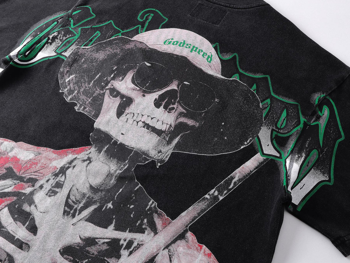 Godspeed Skeleton Graphic Short-Sleeve T-Shirt ¡ª detail