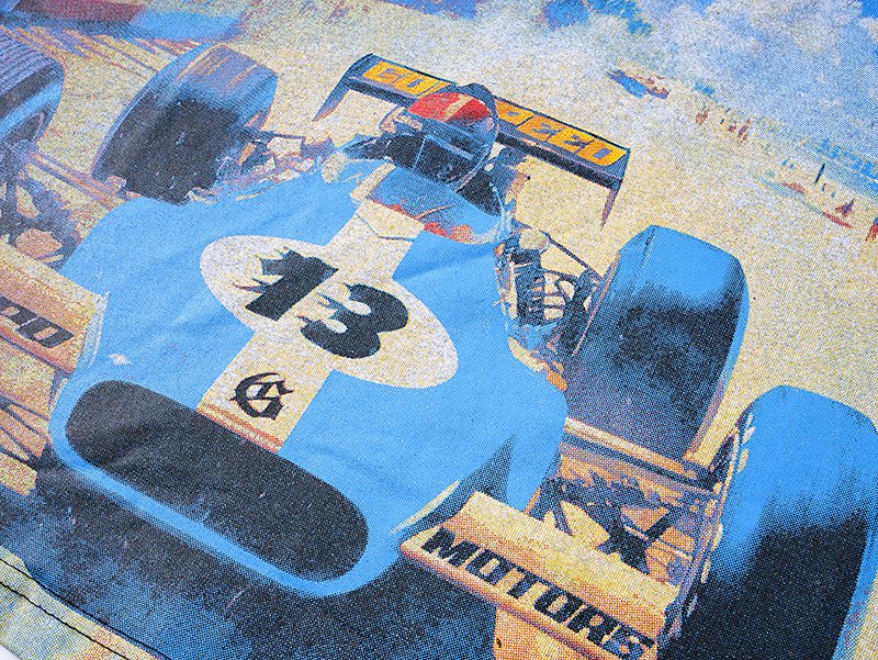 Godspeed Washed Black Racing Graphic T-Shirt ¡ª detail
