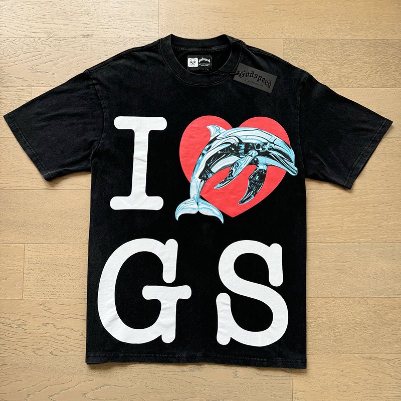 Godspeed Black Washed GS Graphic Short-Sleeve T-Shirt ¡ª front