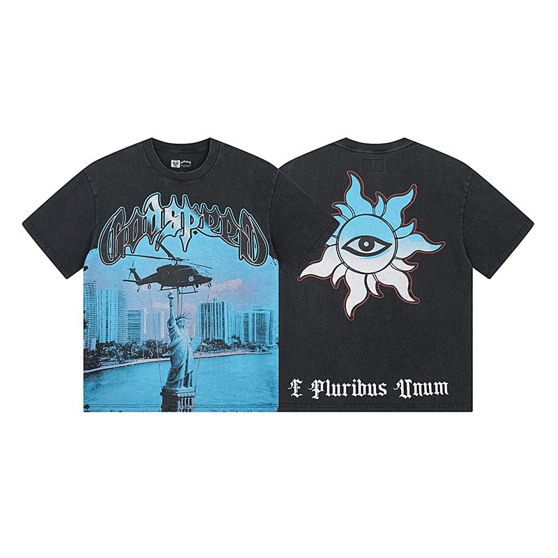 Godspeed E Pluribus Unum Washed Graphic T-Shirt ¡ª hero