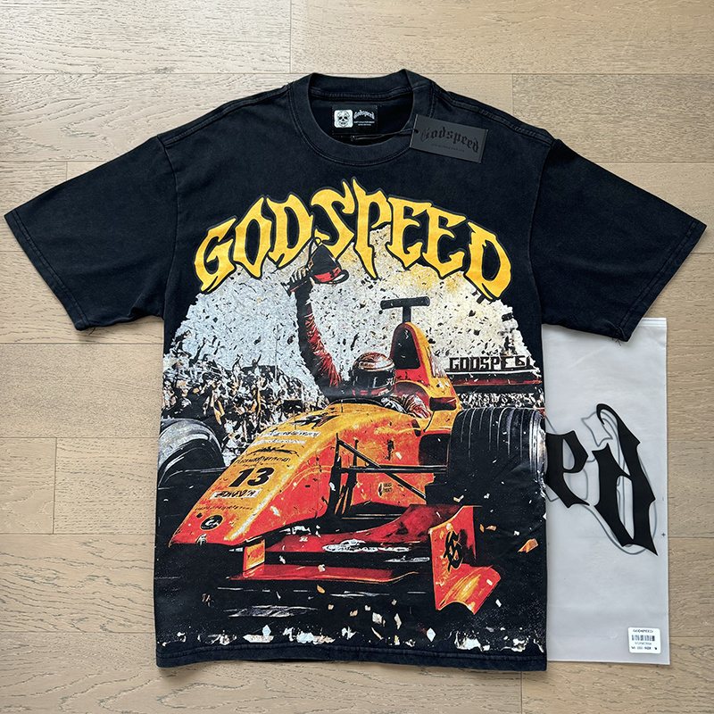 Godspeed Race Car Graphic Short-Sleeve T-Shirt ¡ª context