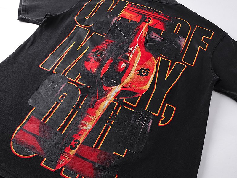 Godspeed Race Car Graphic Short-Sleeve T-Shirt ¡ª detail