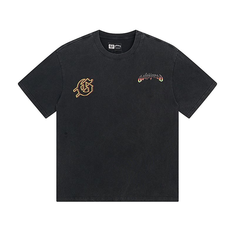 Godspeed Motorcycle Skull Graphic Short-Sleeve T-Shirt ¡ª front