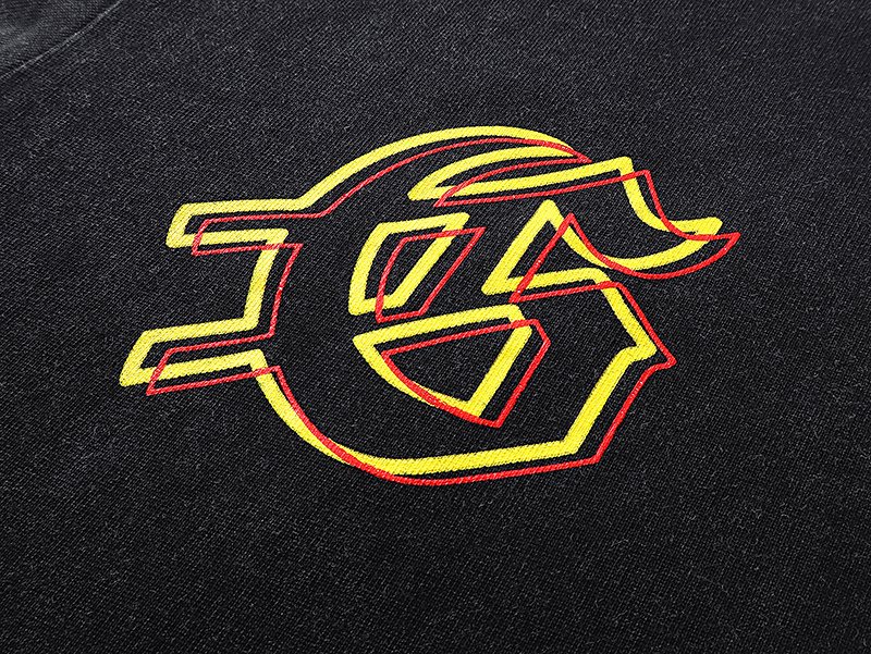 Godspeed Motorcycle Skull Graphic Short-Sleeve T-Shirt ¡ª detail
