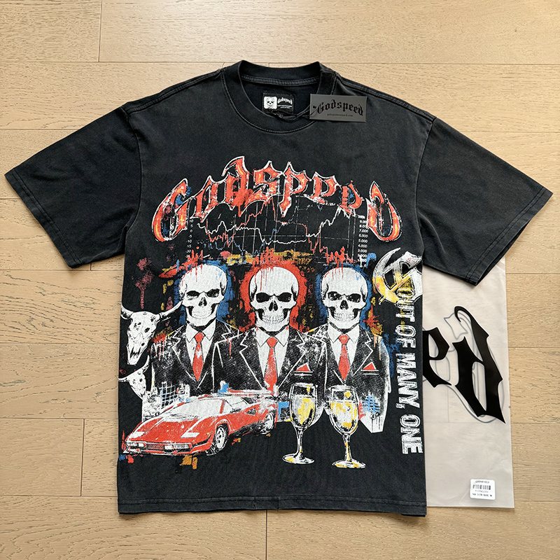 Godspeed Skull Car Graphic T-Shirt ¡ª context