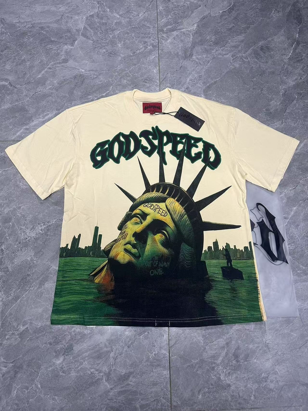 Godspeed Statue of Liberty Sun Eye Short-Sleeve T-Shirt ¡ª context