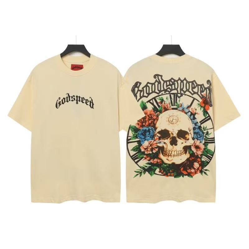 Godspeed Skull & Floral Graphic Short-Sleeve T-Shirt ¡ª hero