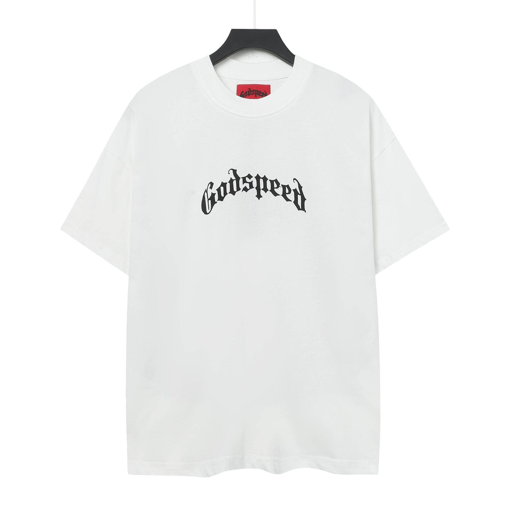 Godspeed Skull & Floral Graphic Short-Sleeve T-Shirt ¡ª front