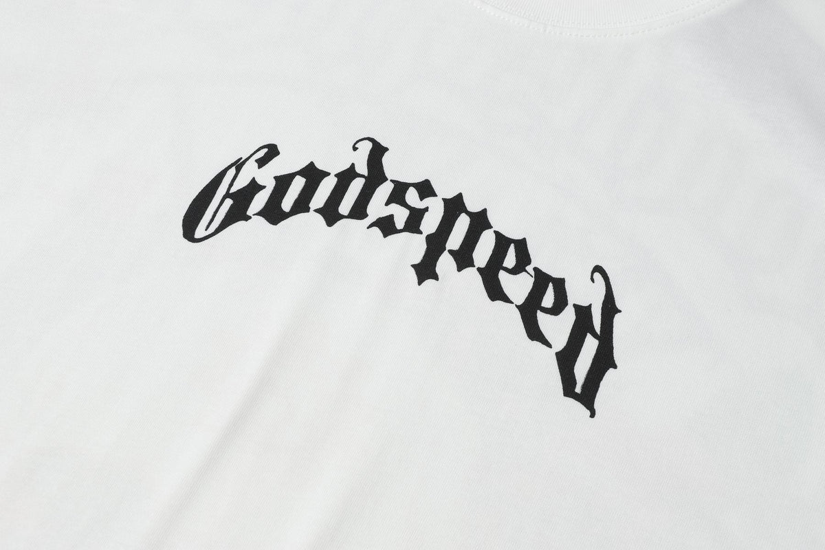 Godspeed Skull & Floral Graphic Short-Sleeve T-Shirt ¡ª detail