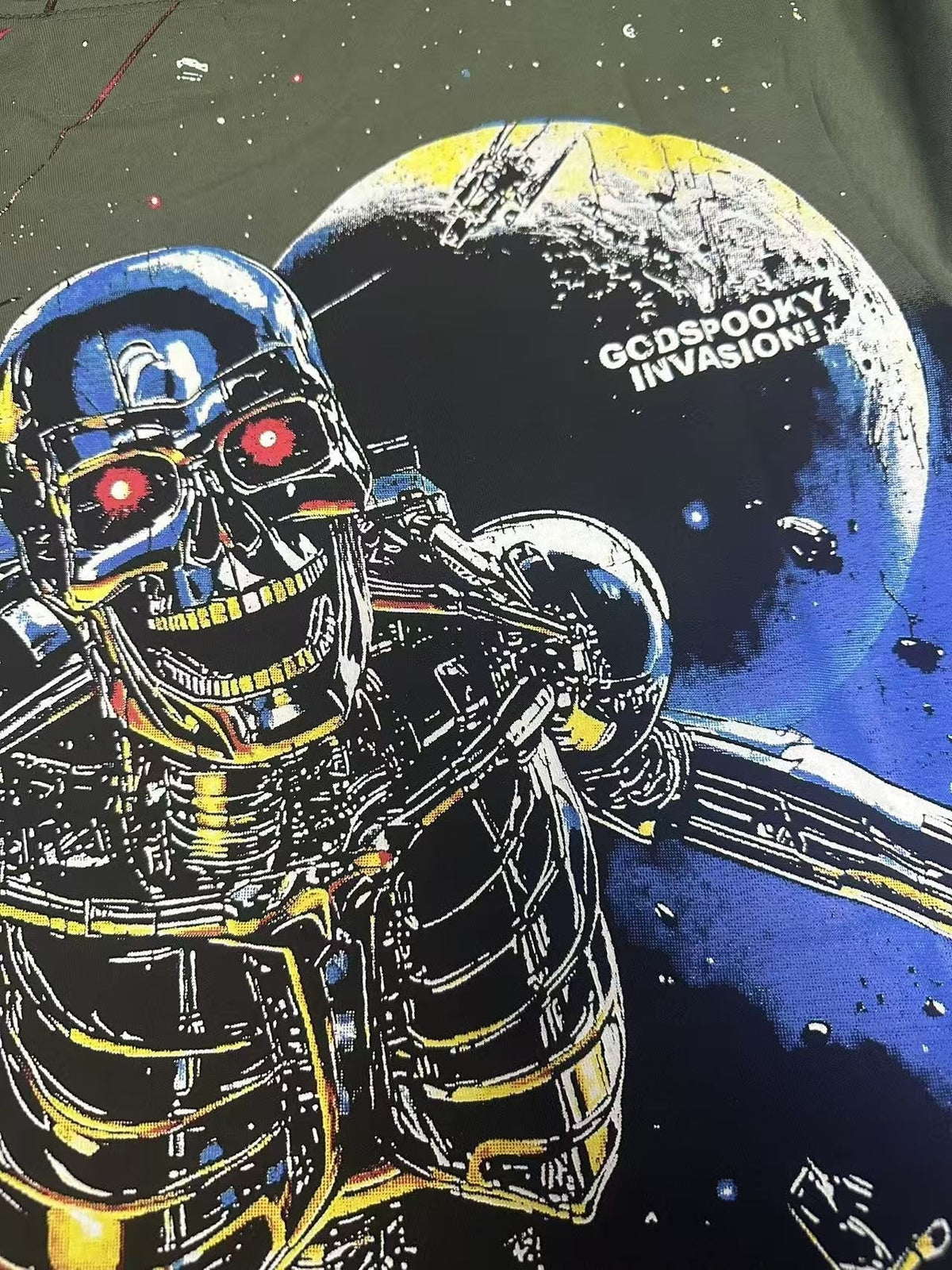 Godspeed Robot Space Graphic T-Shirt ¡ª detail