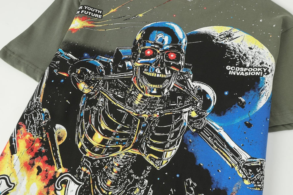 Godspeed Robot Space Graphic T-Shirt ¡ª detail
