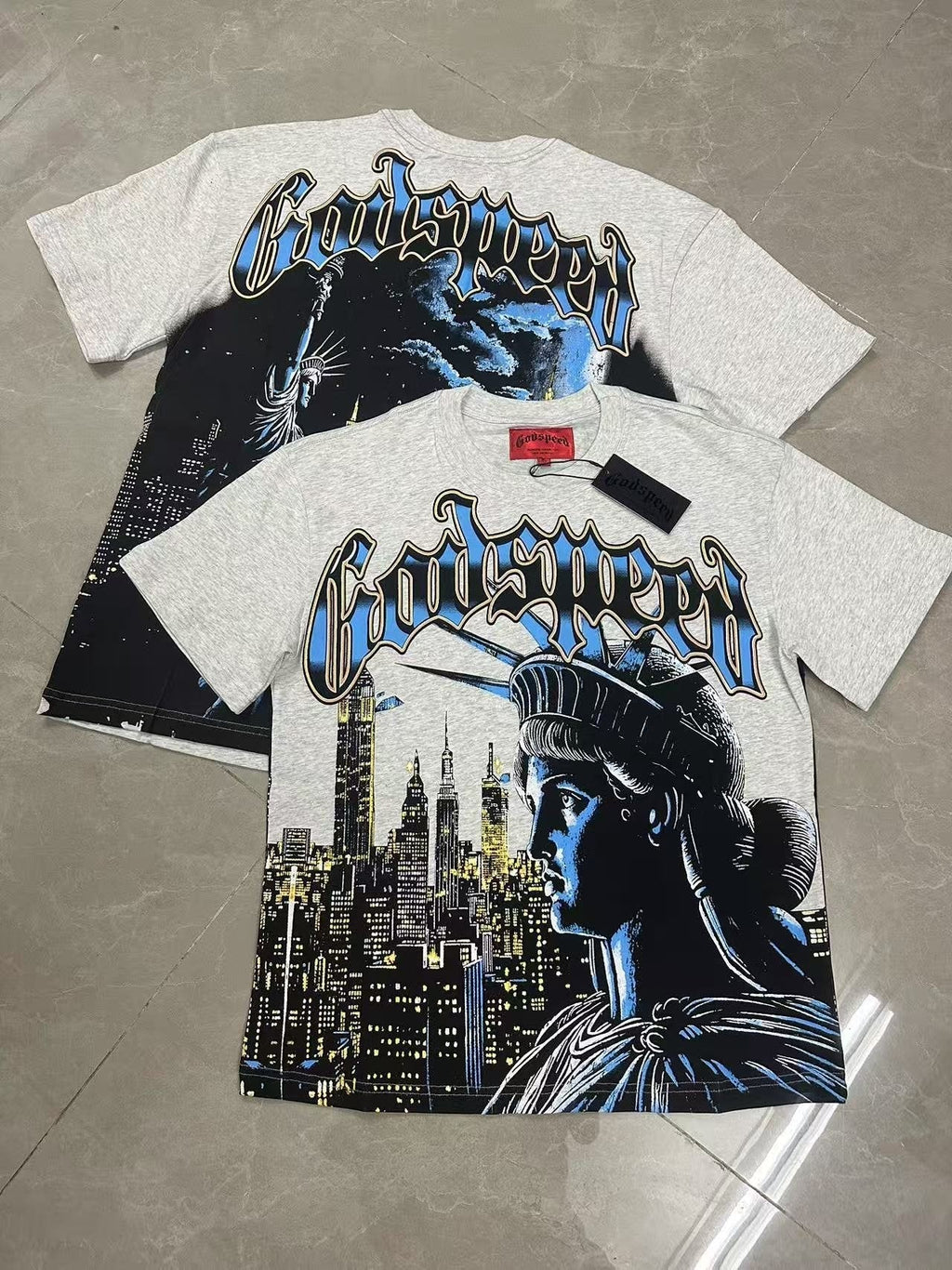 Godspeed Statue of Liberty City Graphic T-Shirt ¡ª context