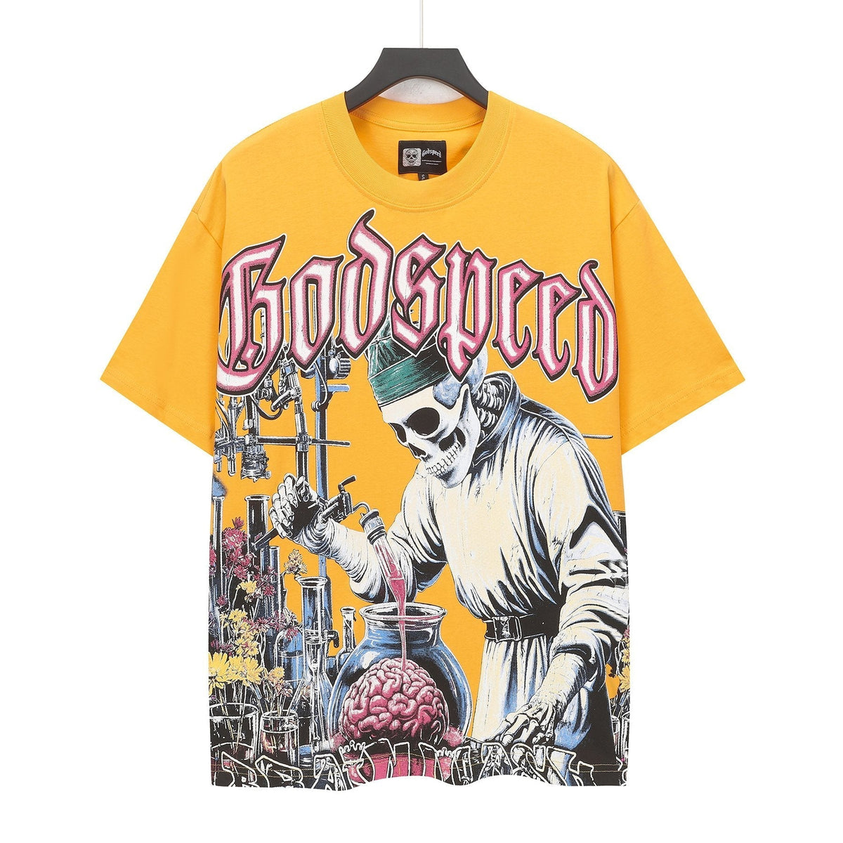 Godspeed Brain Wash Yellow Graphic T-Shirt ¡ª hero