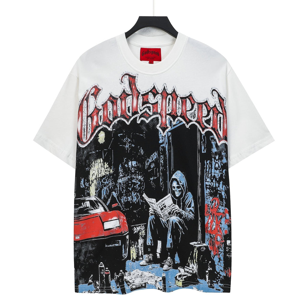 Godspeed Reaper Car Graphic T-Shirt ¡ª hero