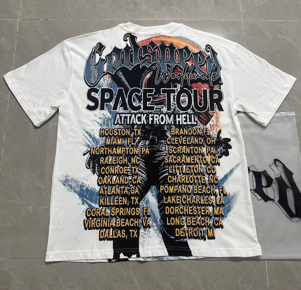 Godspeed Space Tour Astronaut Graphic T-Shirt ¡ª back