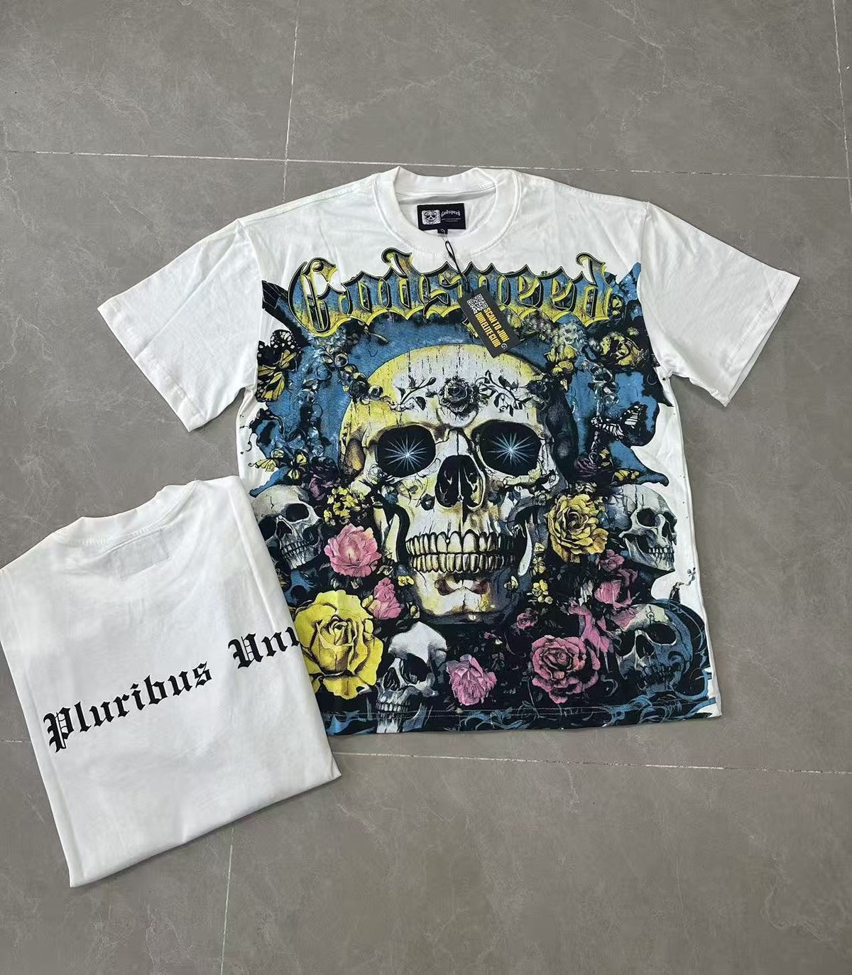 Godspeed Skull Rose Graphic T-Shirt ¡ª context