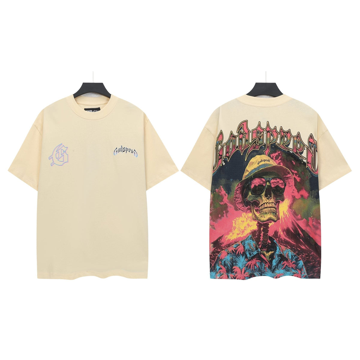 Godspeed Skull Volcano Graphic T-Shirt ¡ª hero