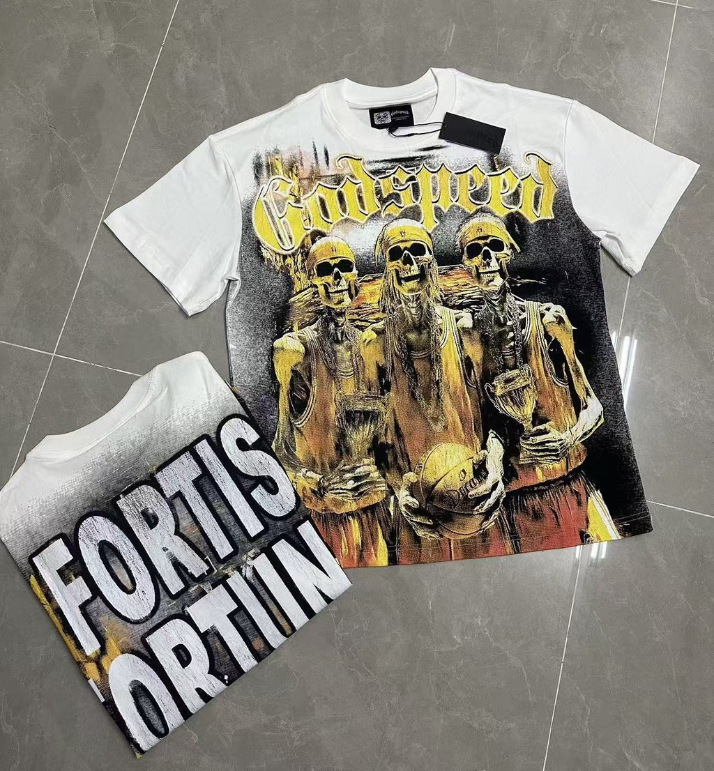 Godspeed Fortis Fortuna Adiuvat Graphic T-Shirt ¡ª context