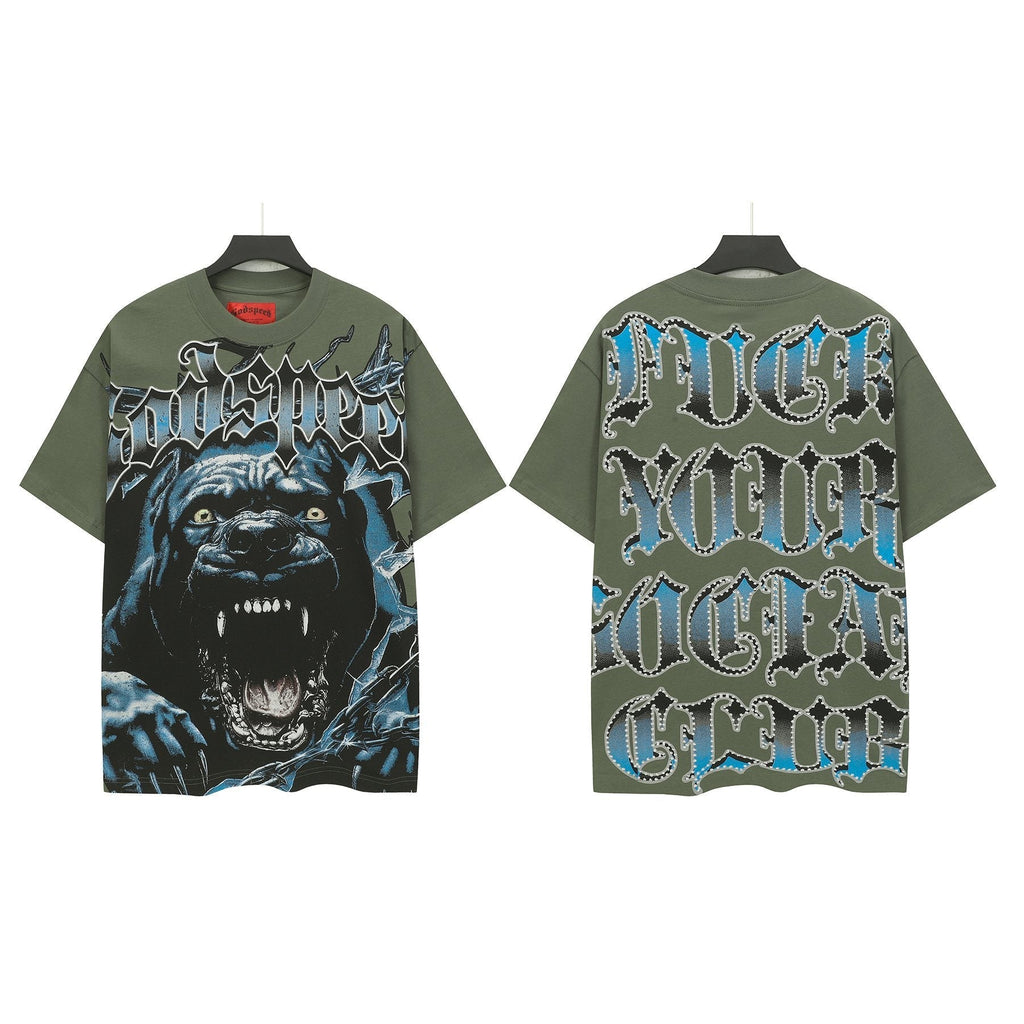 Godspeed Panther & Puck Your Society Graphic T-Shirt ¡ª hero