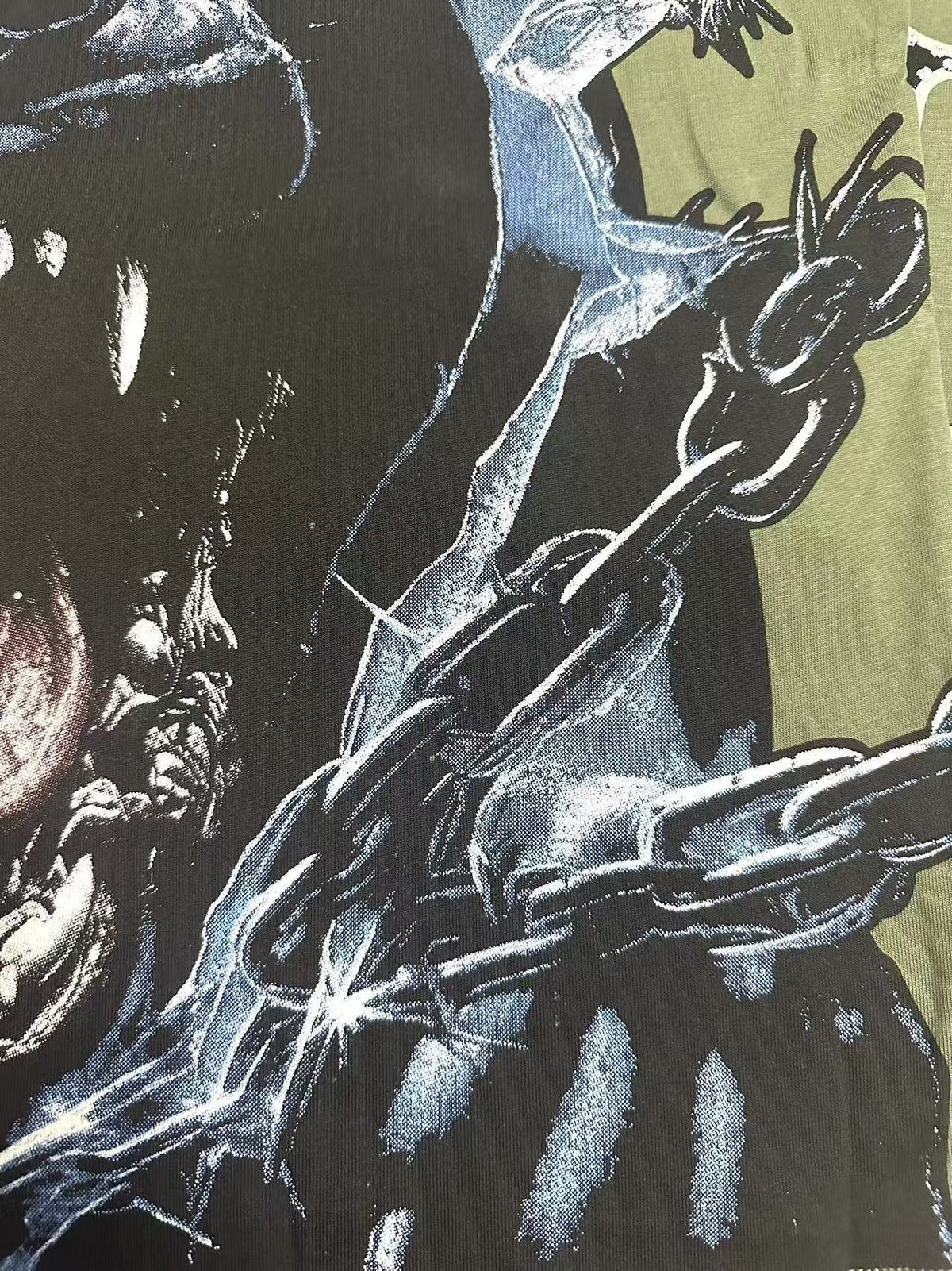 Godspeed Panther & Puck Your Society Graphic T-Shirt ¡ª detail