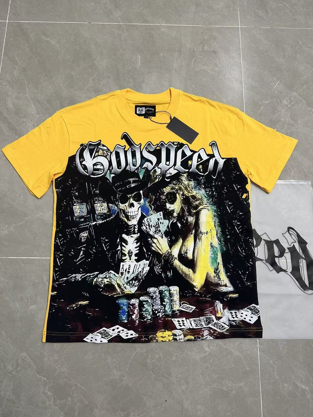 Godspeed Casino Skull Graphic T-Shirt ¡ª context