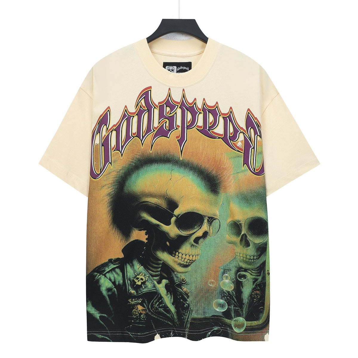 Godspeed Skull & Purple G Graphic T-Shirt ¡ª front